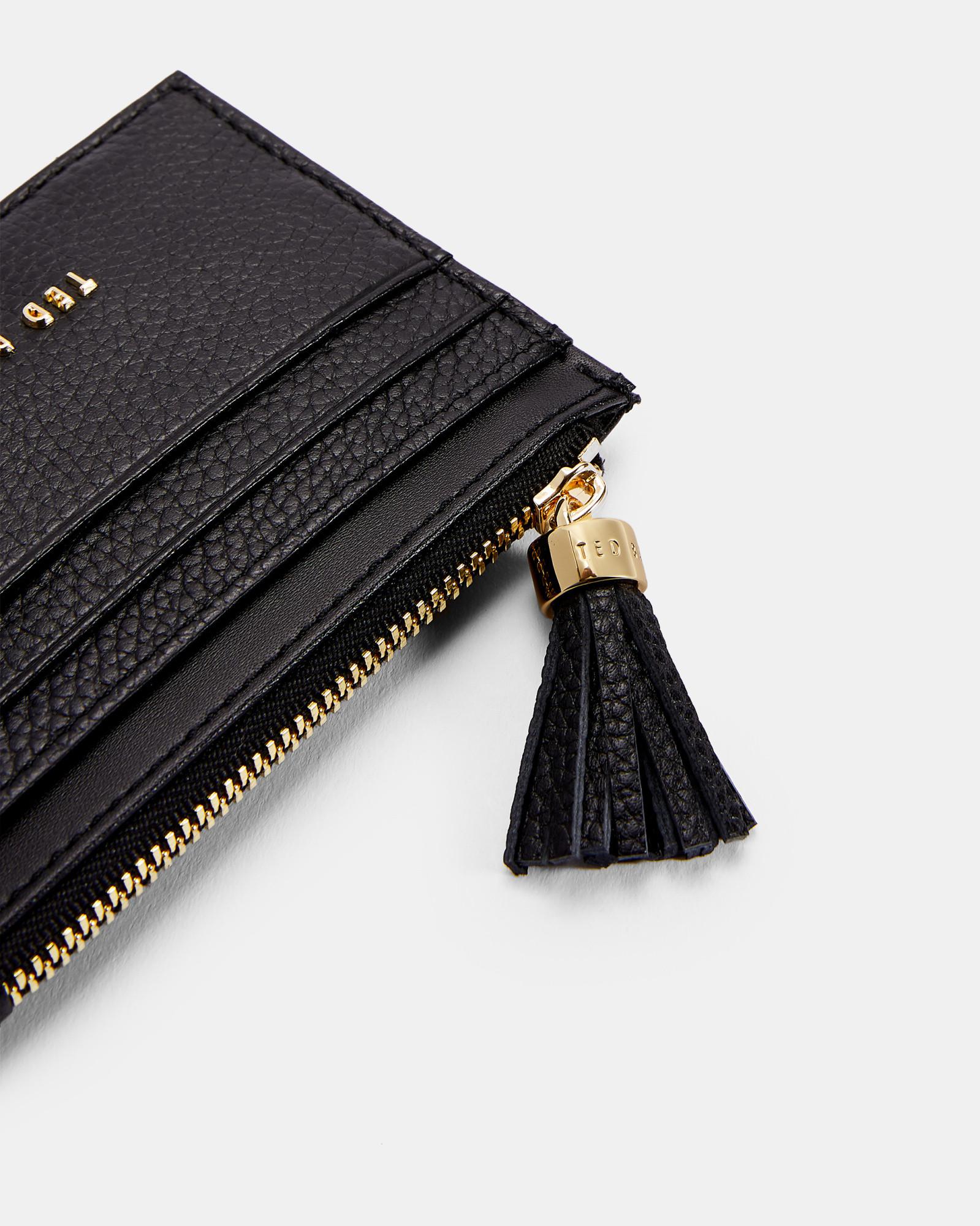 Ted Baker Double Sided Zipped Leather Card Holder in Black Lyst