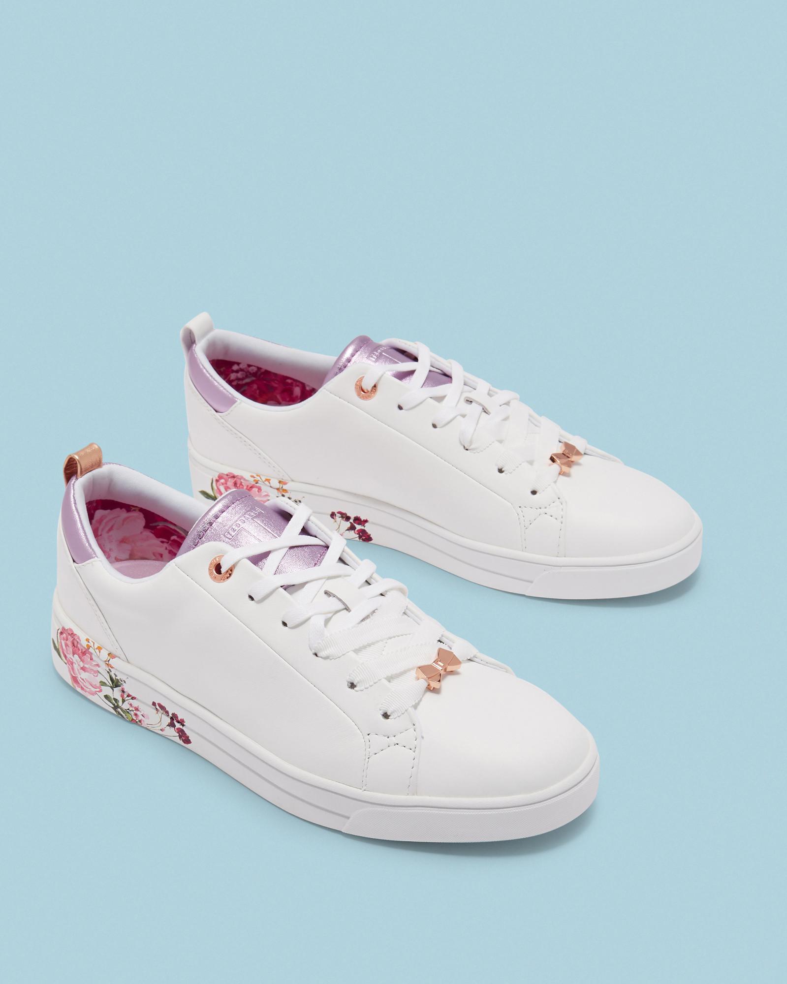 Ted Baker Leather Printed Sole Tennis 