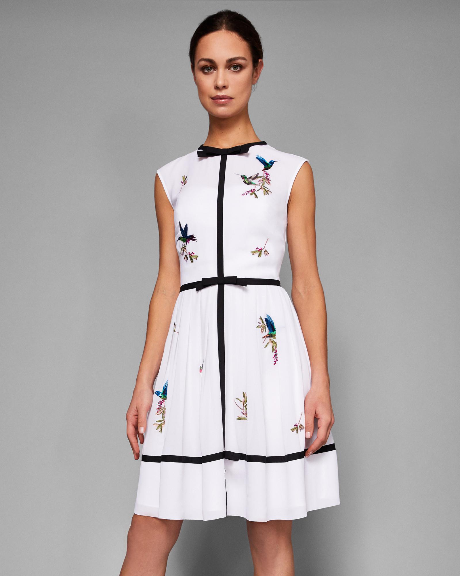 ted baker dress with birds