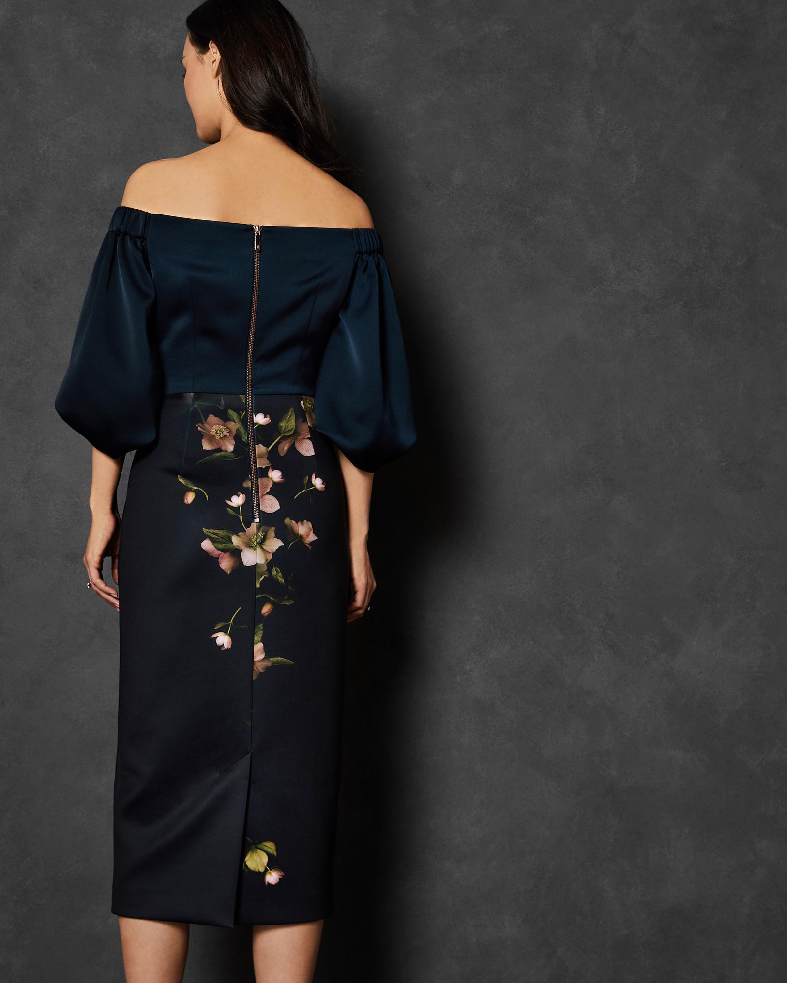 ted baker off the shoulder