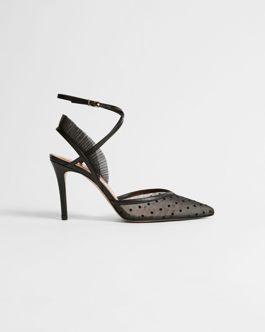 Zapato De Tacón Transparente Con Lunares Ted Baker de Cuero de color Negro  | Lyst