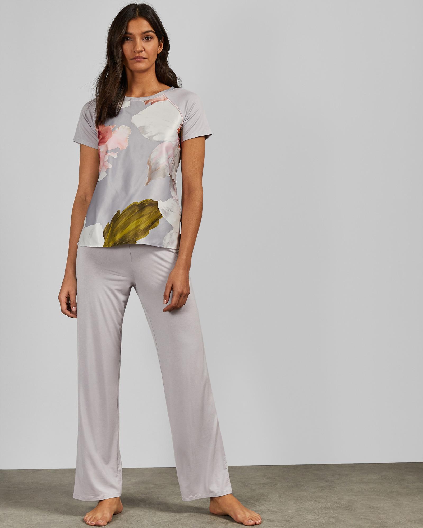 Grey Embossed All-in-one Pyjamas BODYSUIT jumpsuit UK 8,10,12,14 £55 Ted Baker