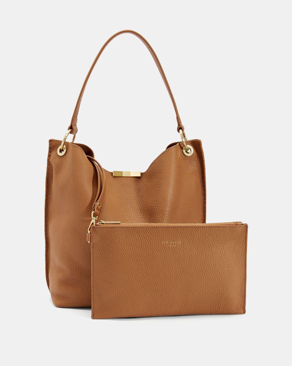 Ted Baker Candiee Bow Leather Hobo in Brown | Lyst
