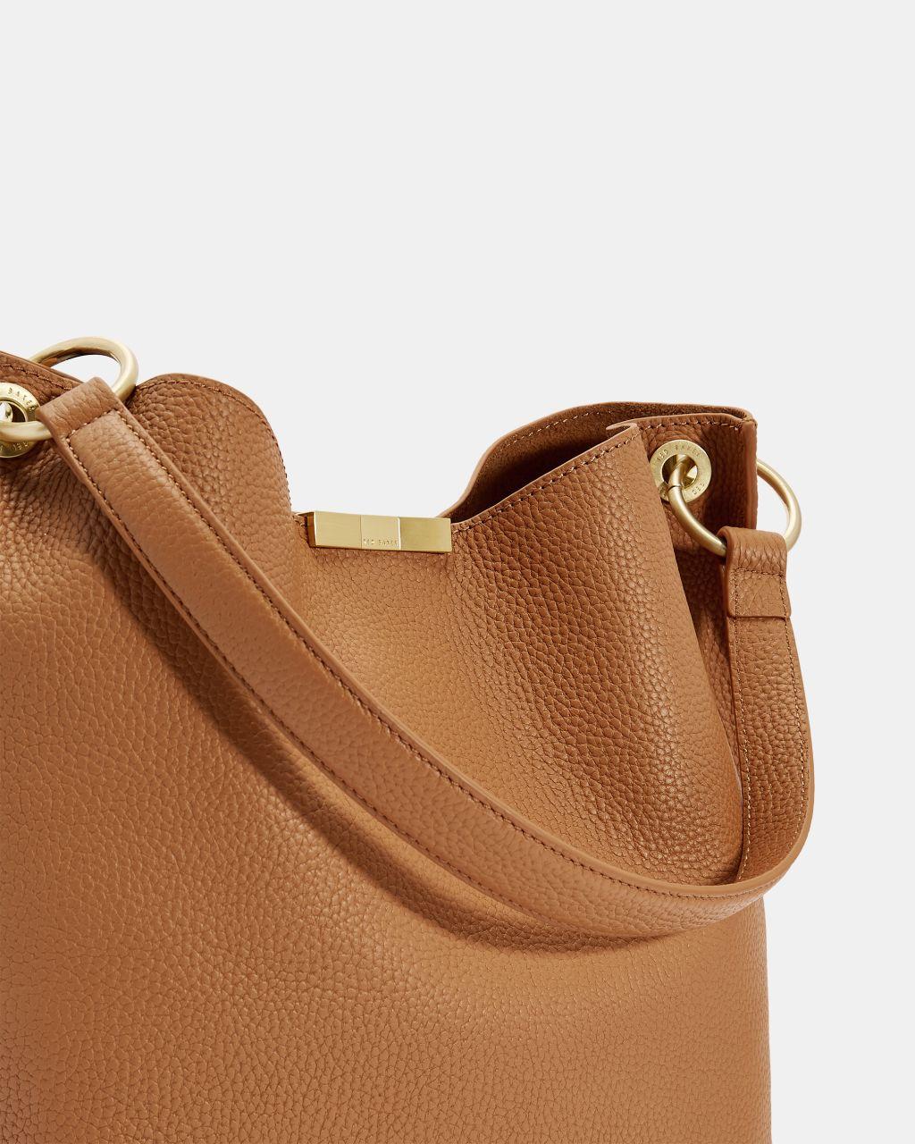 Ted Baker Candiee Bow Leather Hobo in Tan (Brown) - Lyst