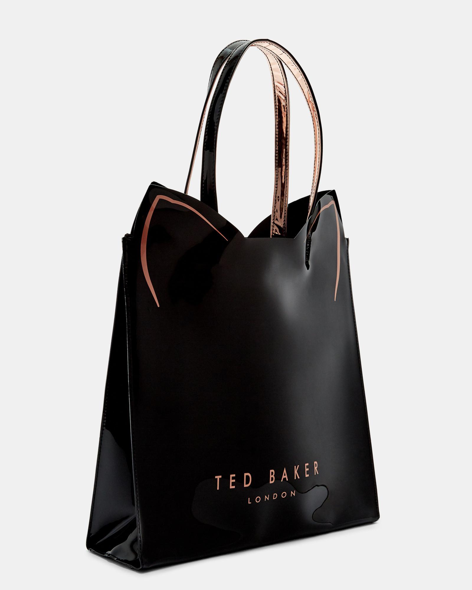Ted Baker Cat Large Icon Bag in Black | Lyst UK