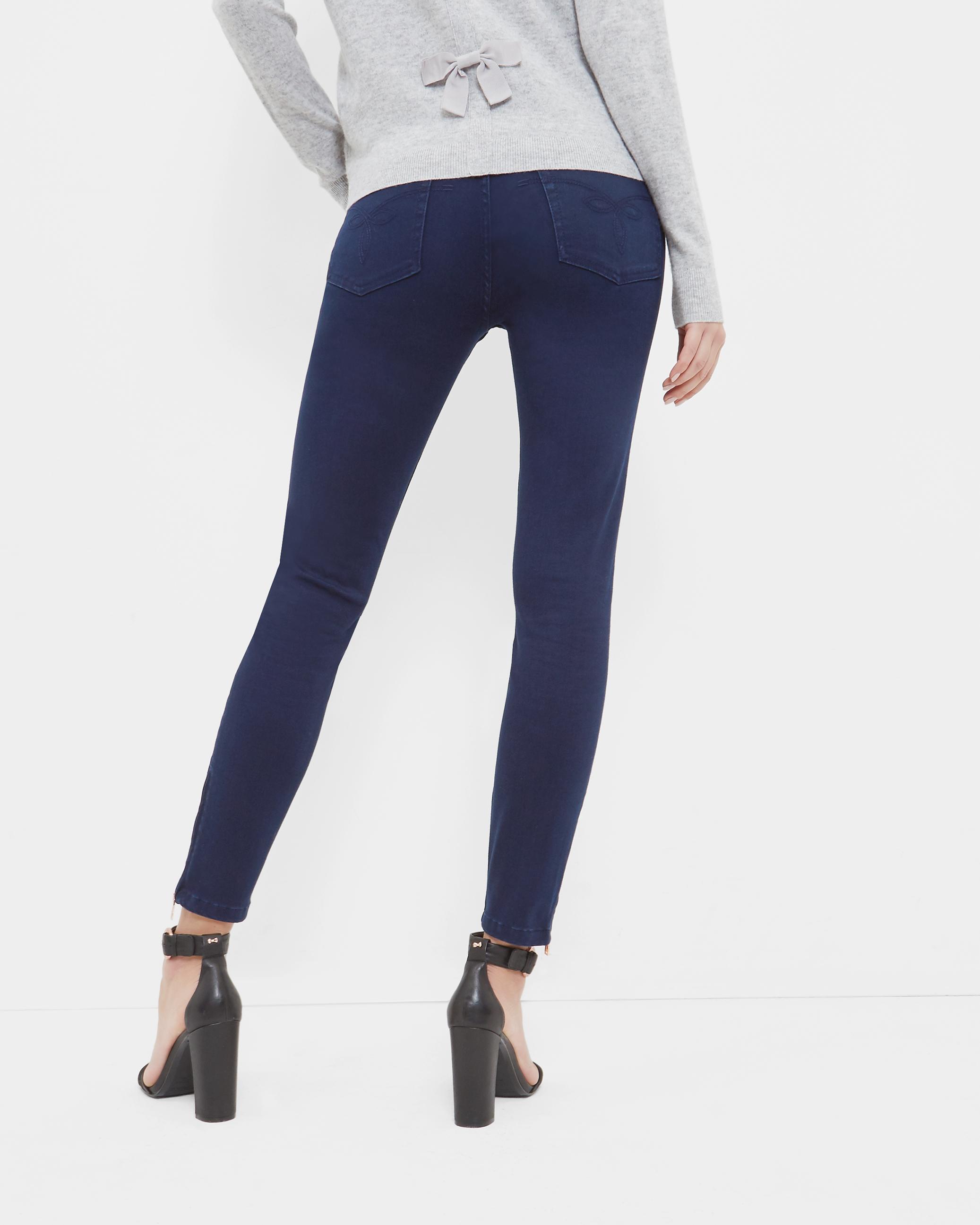 Ted Baker Denim Super Skinny Rinse Wash Jeans in Navy (Blue) - Lyst