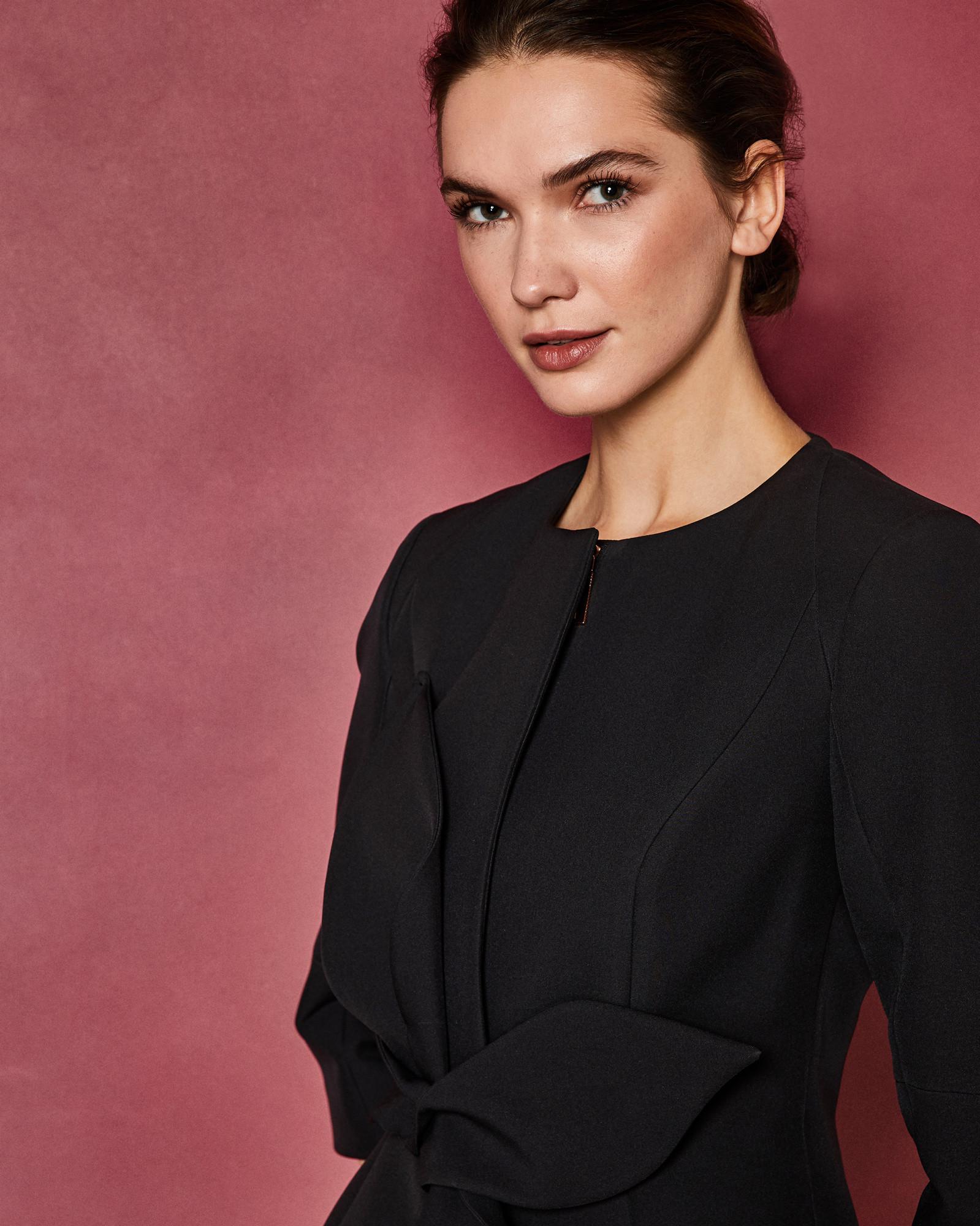 ted baker structured bow dress