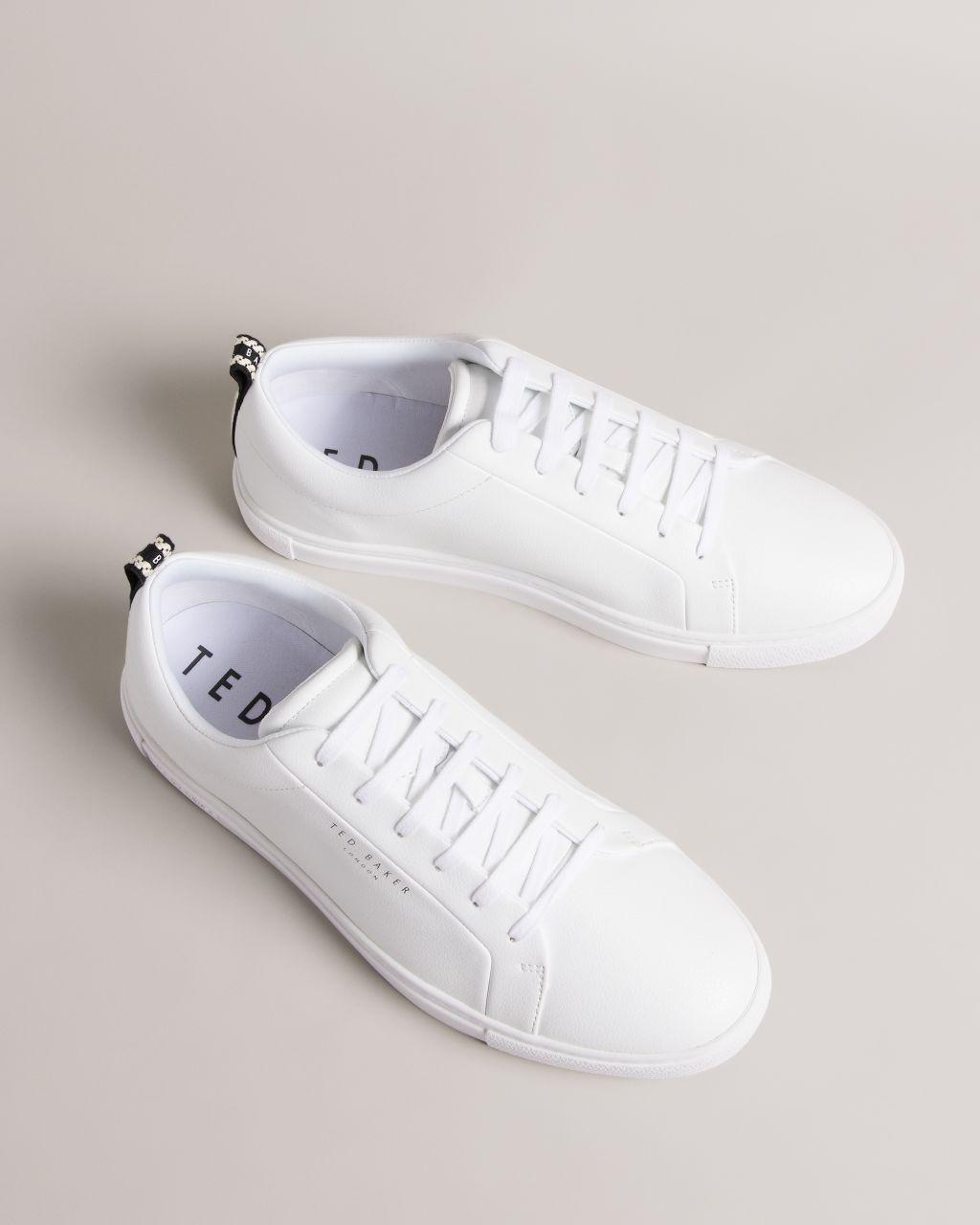 Ted Baker Webbing Detail Cupsole Trainers in White for Men | Lyst