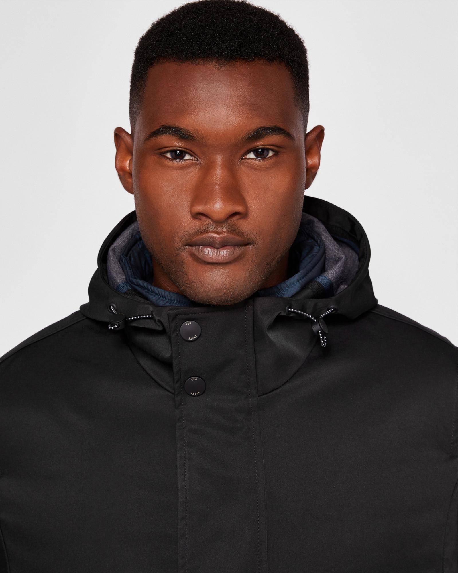 ted baker stack hooded mac