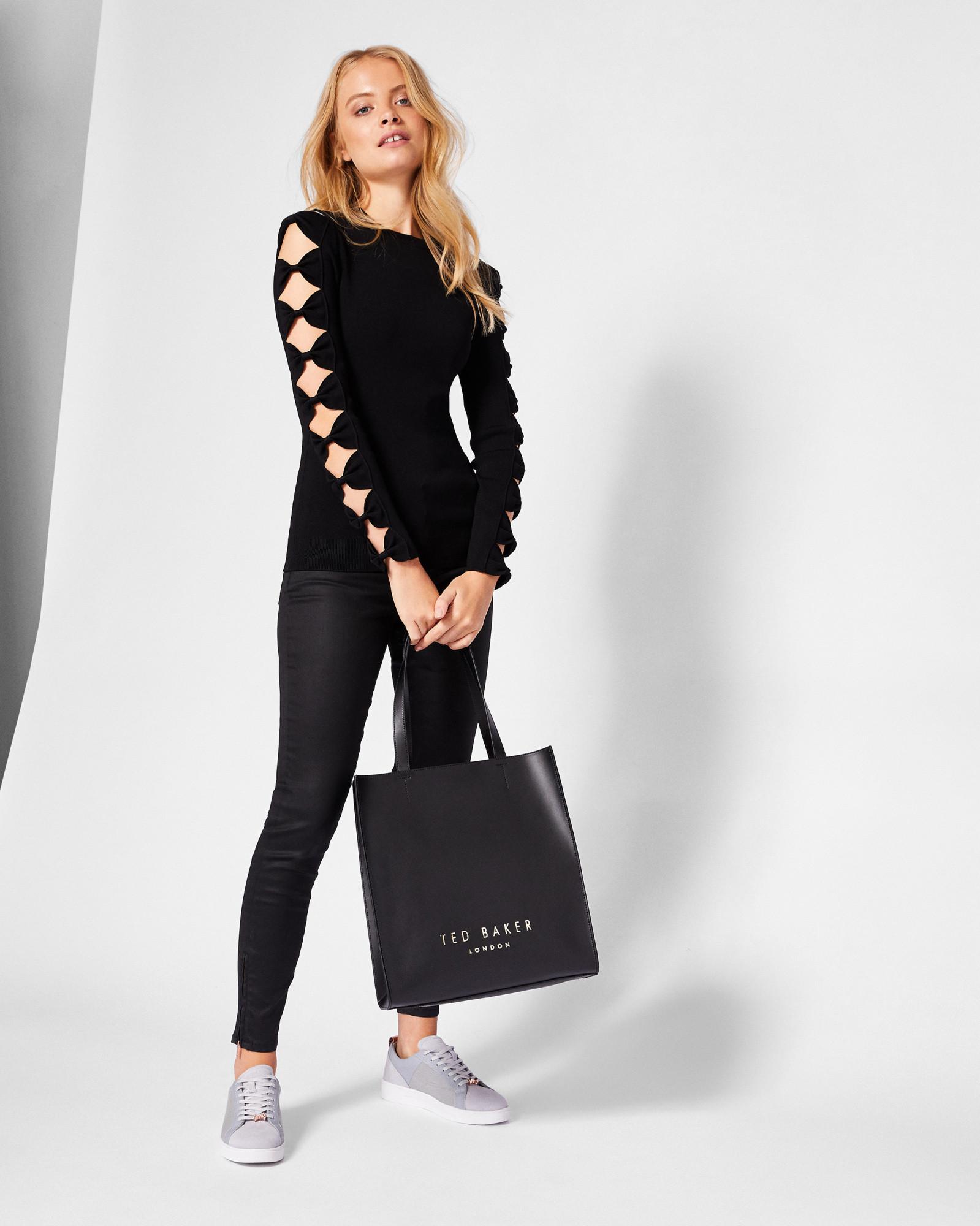 Ted Baker Cut-out Bow Sleeve Jumper in 