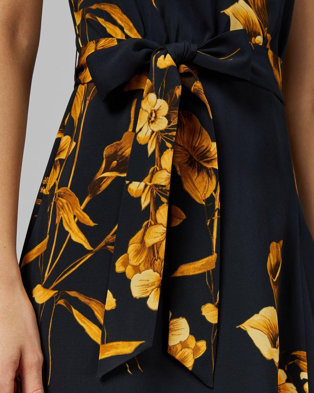 ted baker callo fantasia asymmetric dress