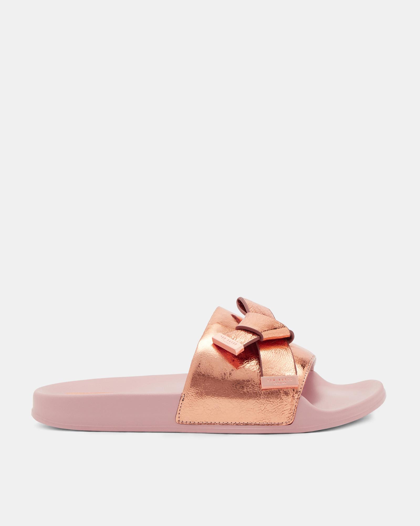 ted baker knotted bow sliders