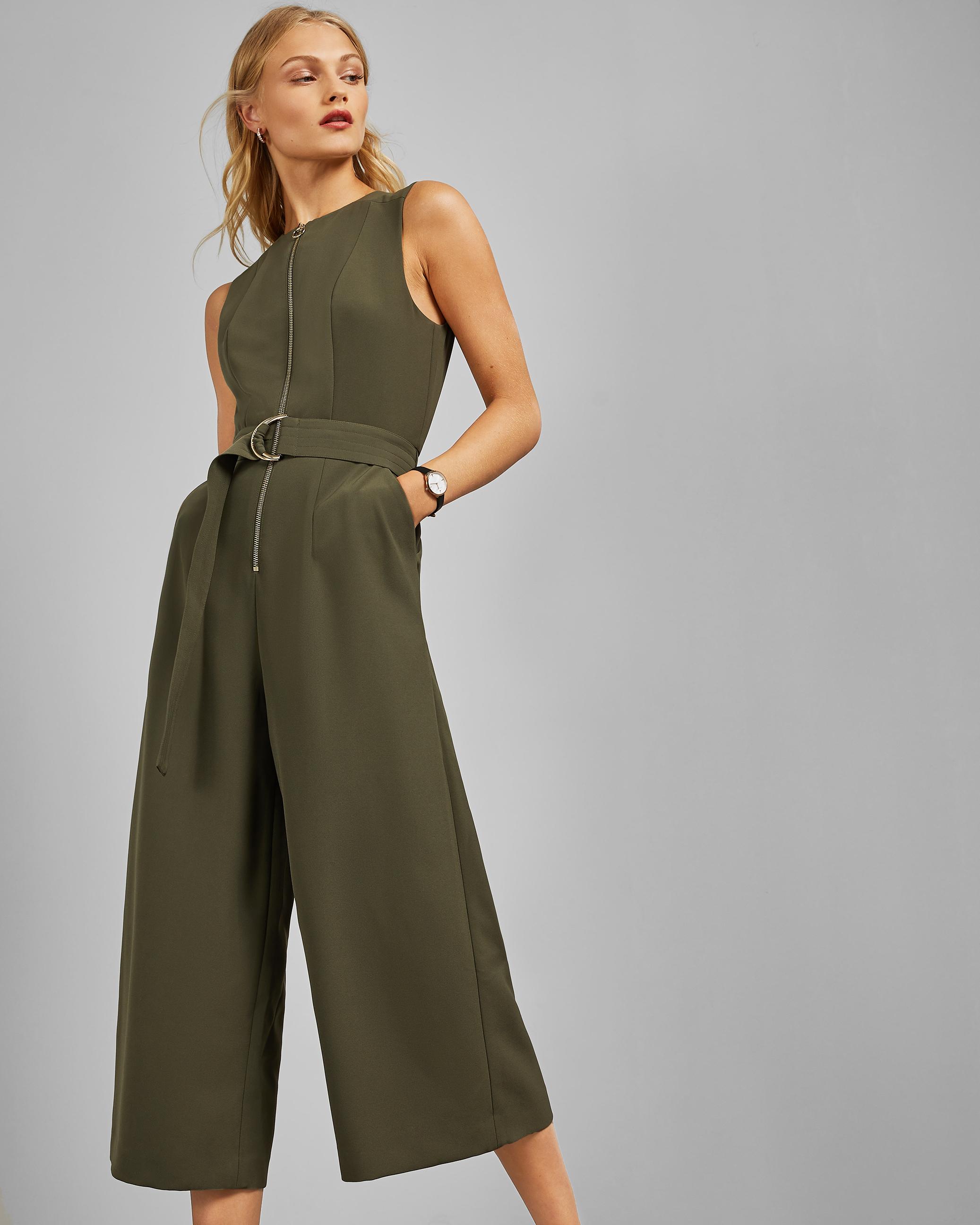 ted baker khaki jumpsuit