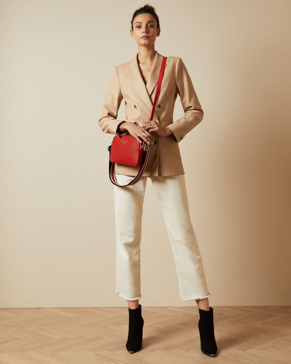 ted baker webbing strap leather backpack