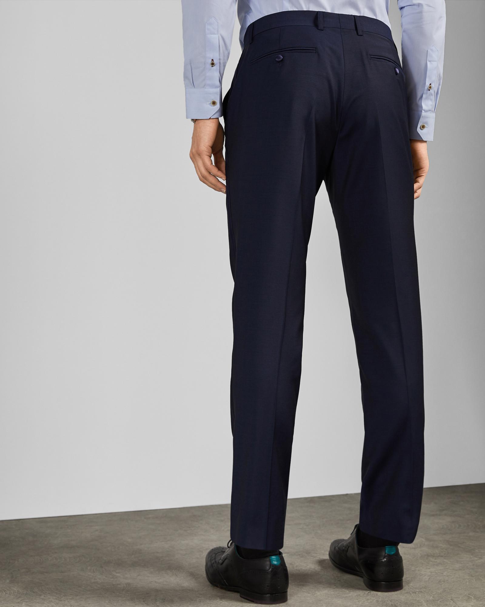 Ted Baker Wool Suit Trousers in Navy 