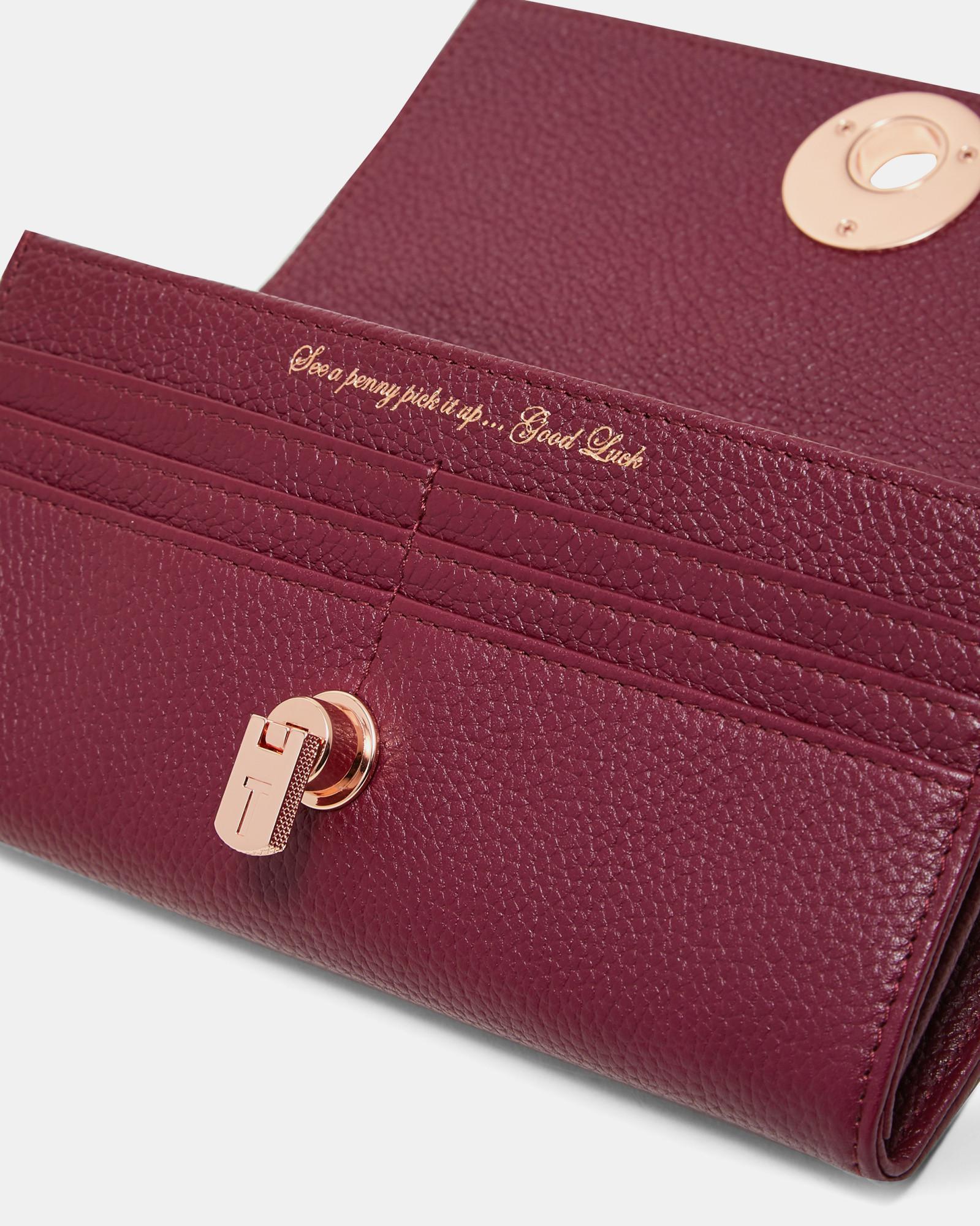 ted baker burgundy purse