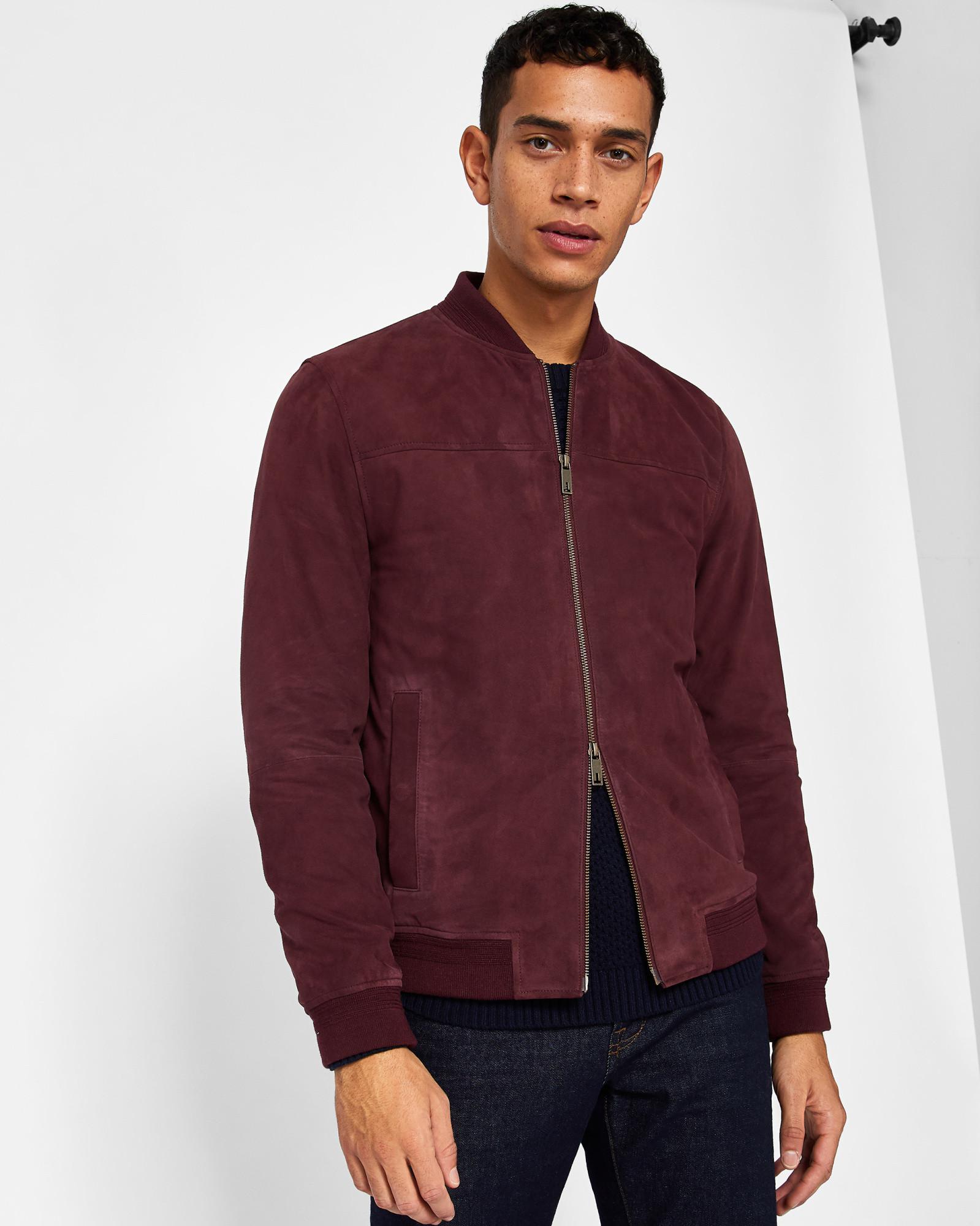 ted baker red bomber jacket