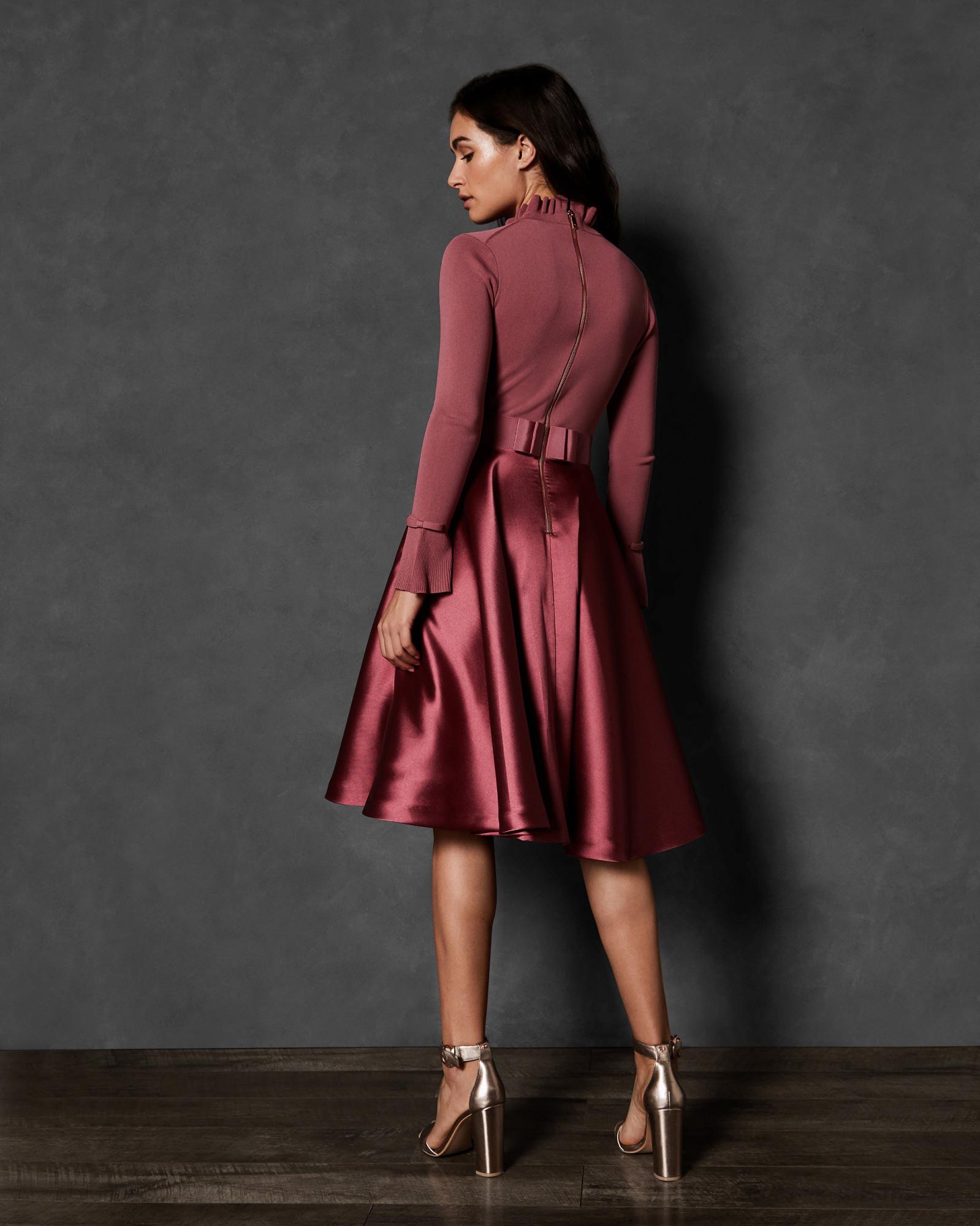 ted baker frill cuff dress