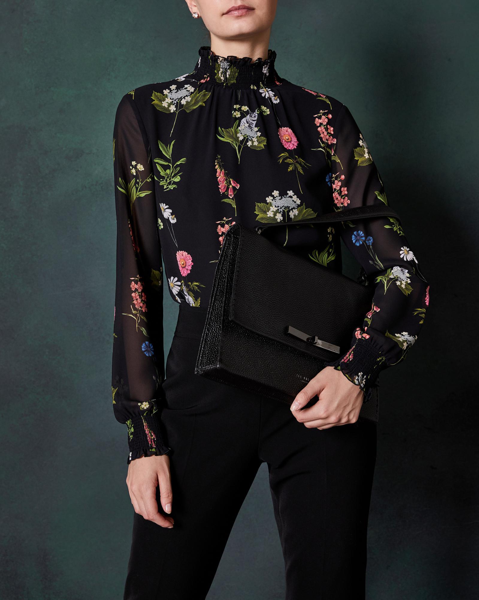 ted baker jessi concertina leather shoulder bag