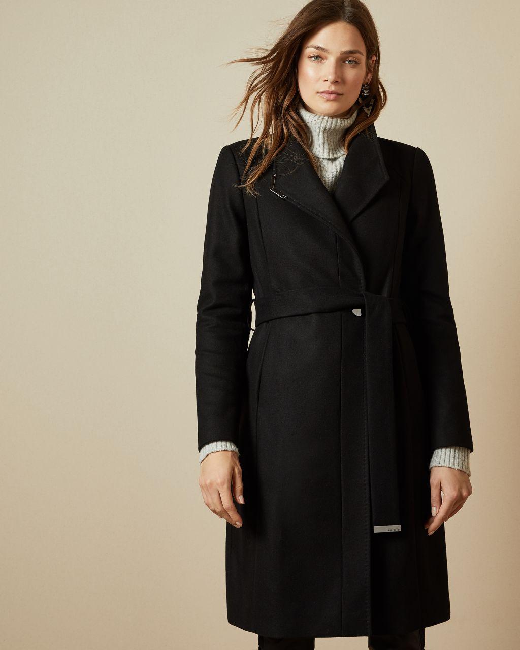 ted baker long wrap coat