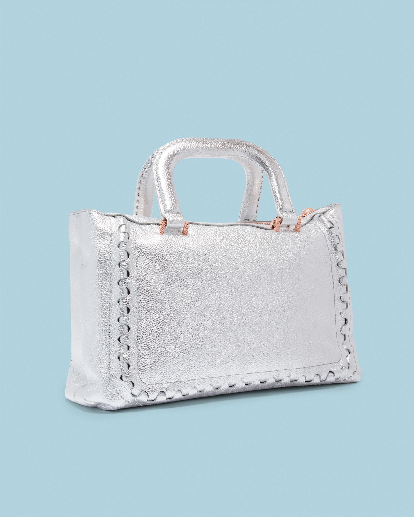 ted baker silver tote bag