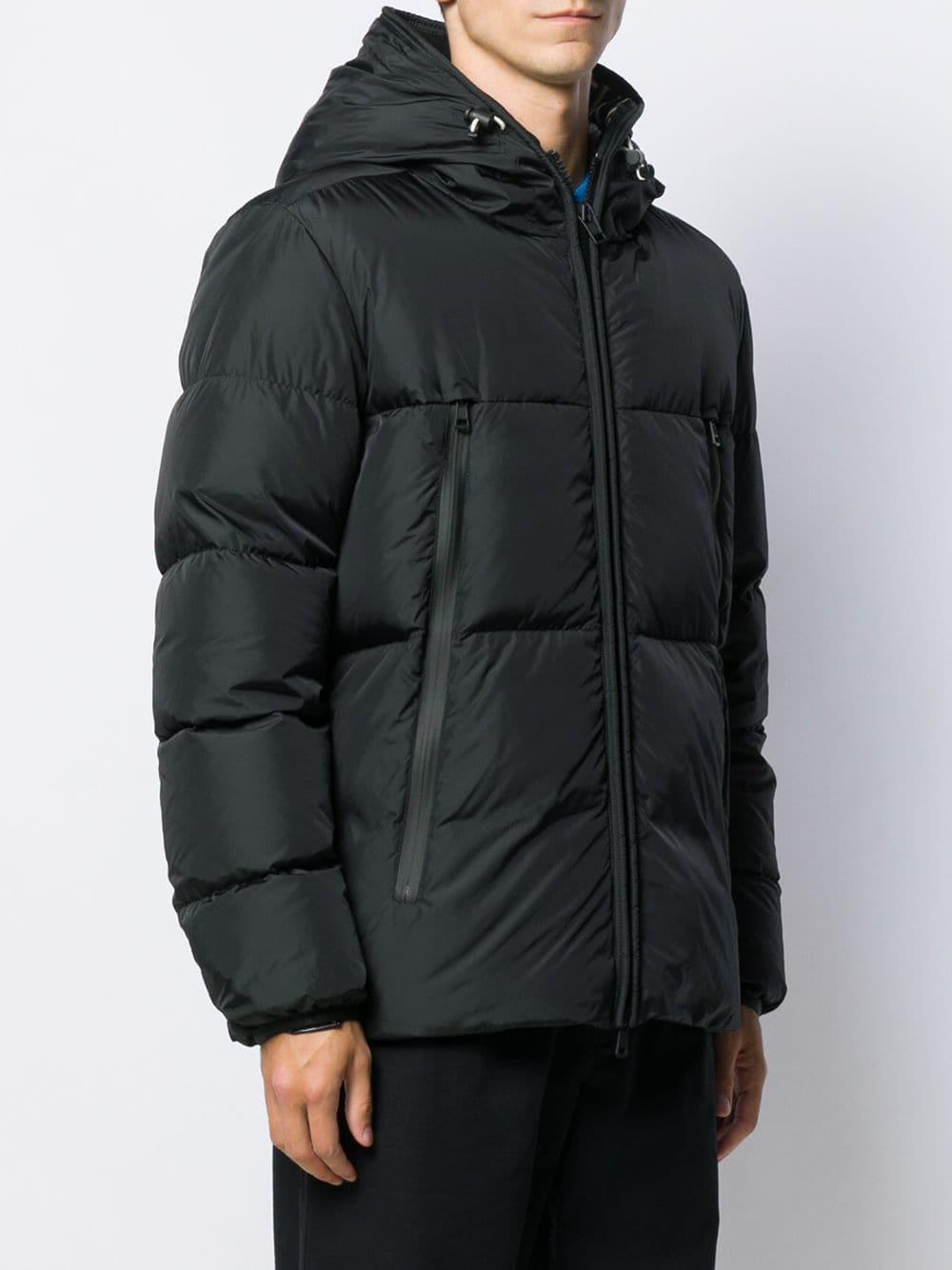 Moncler Rubber Montcla Down Coat in Black for Men - Lyst