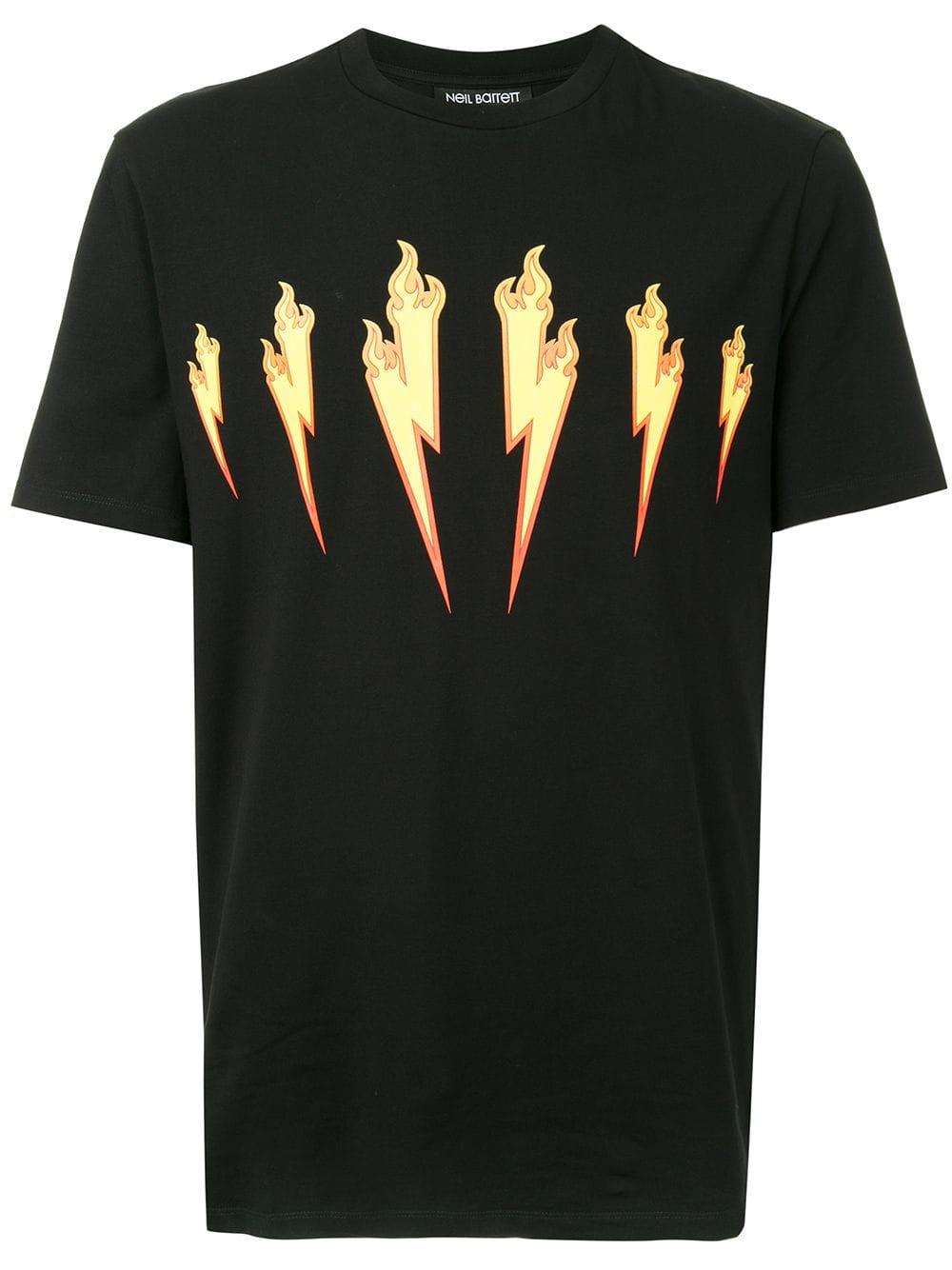Neil barrett fire bolt t shirt Clearance