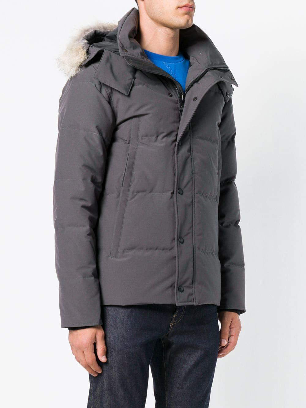 Canada Goose Cotton Wyndham Parka in Grey (Gray) for Men - Lyst