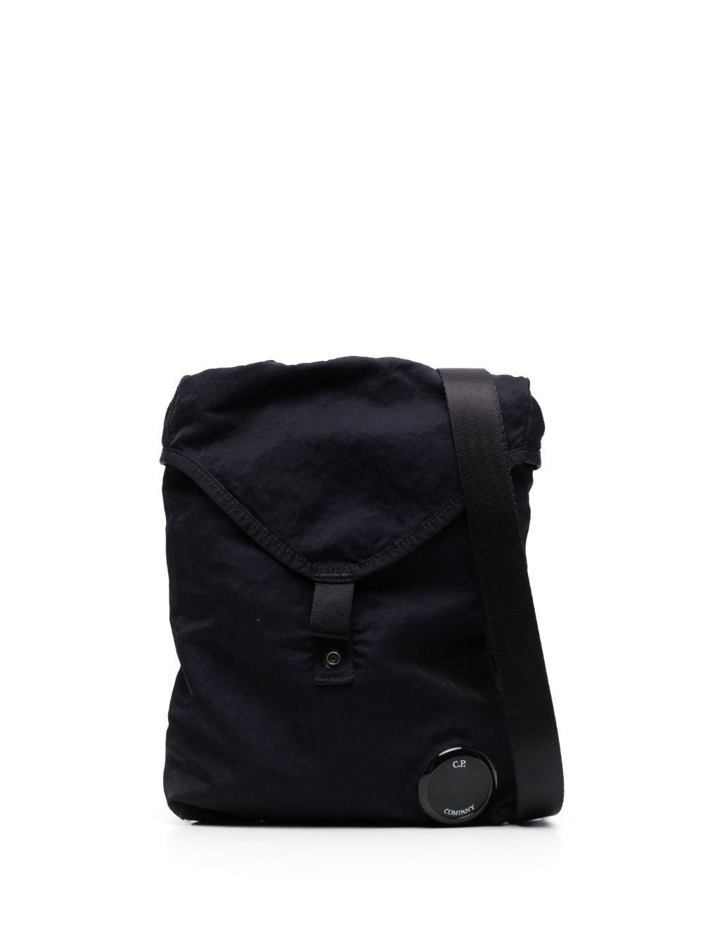 C.P. Company Lens-detail Crinkled Messenger Bag in Black for Men | Lyst