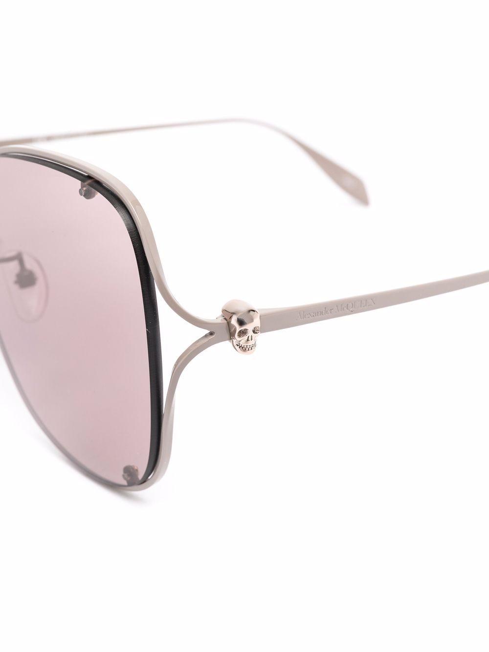 Alexander McQueen Synthetic Sunglasses Beige in Brown Womens Sunglasses Alexander McQueen Sunglasses 