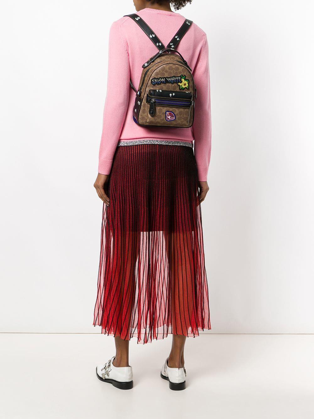 coach backpack with patches