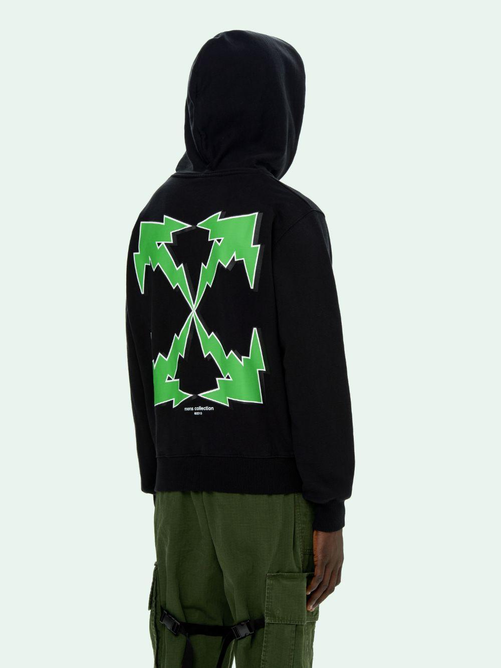 Off white green black hoodie new arrivals