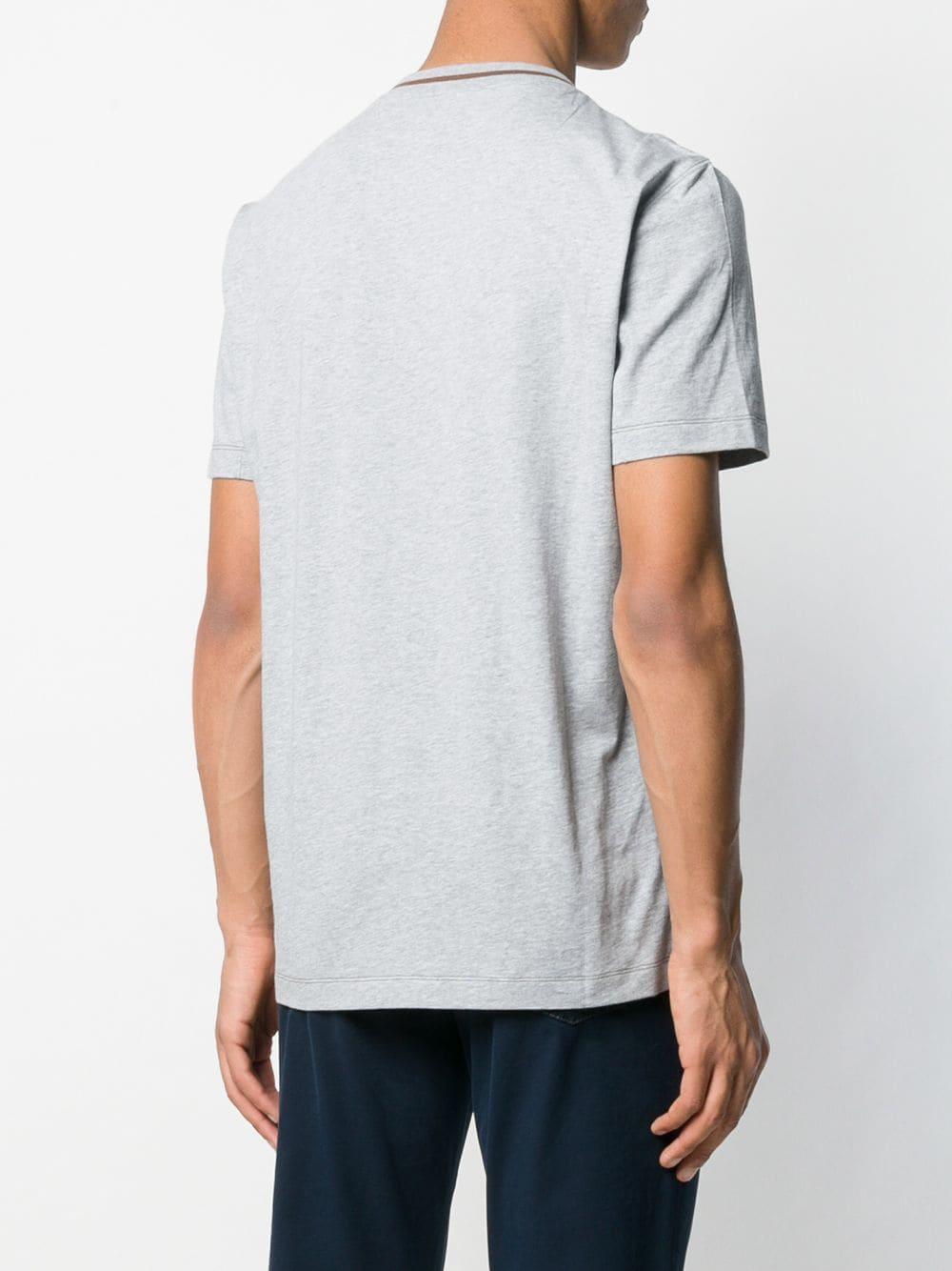 Brunello Cucinelli Cotton T-shirt in Gray for Men - Lyst