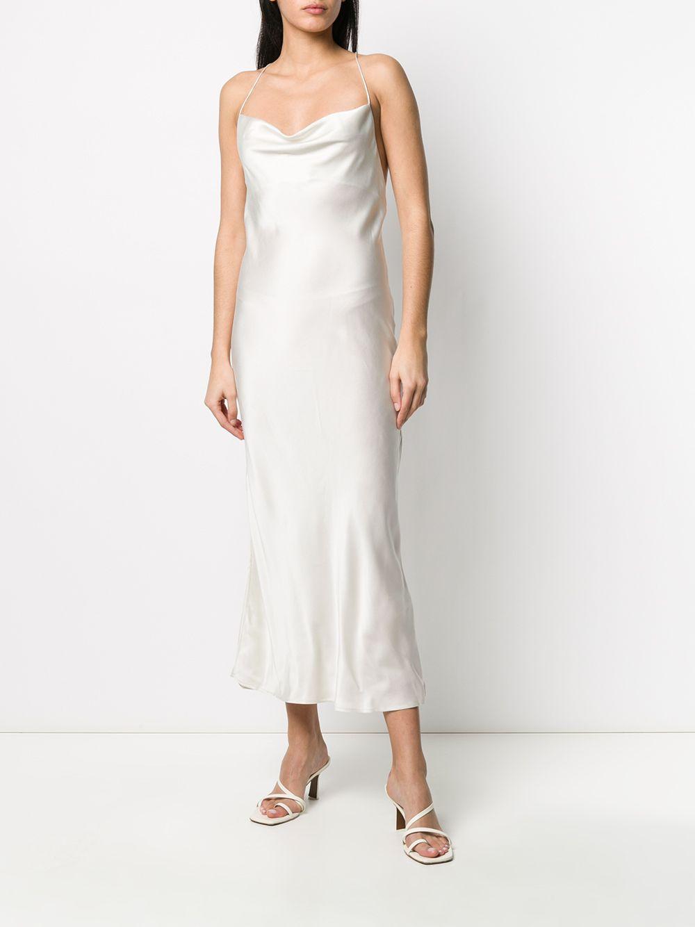 roman cold shoulder dress