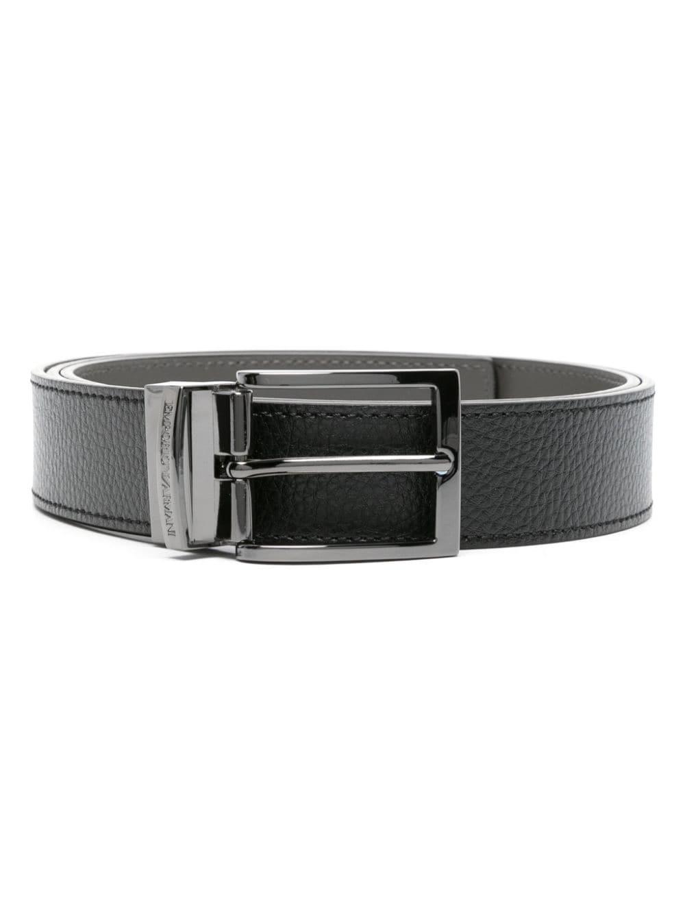Emporio Armani Man s Tongue Belt Accessories in Black for Men