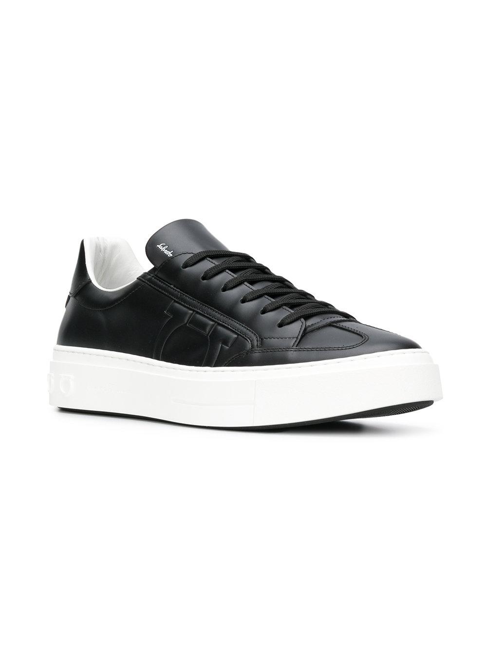 Ferragamo Borg Sneakers in Black for Men | Lyst
