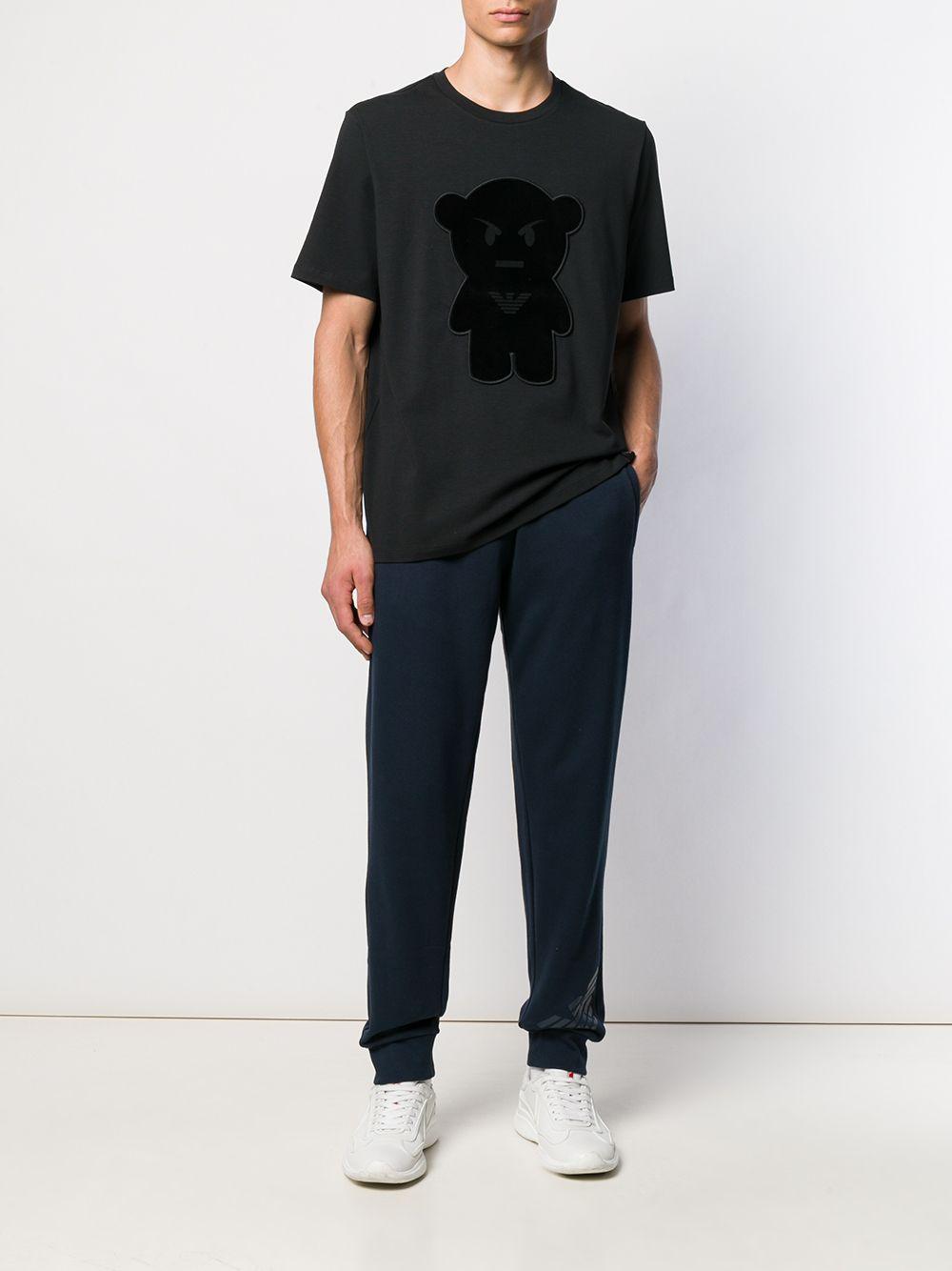 Emporio Armani Manga Bear Cotton T-shirt in Black for Men | Lyst