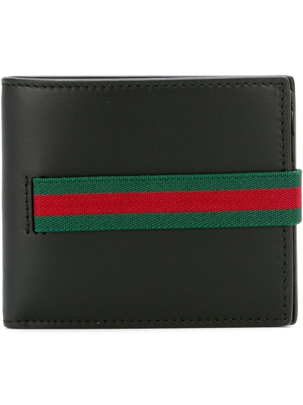  Gucci  Leather Elastic Wallet  in Red for Men  Lyst