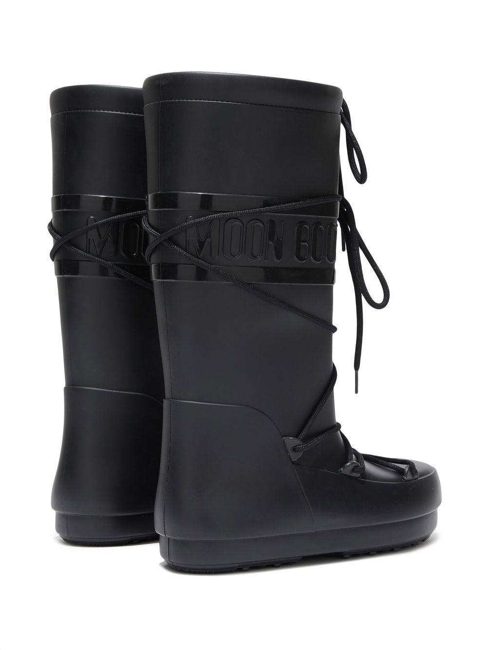 Moon Boot Icon Rain Boots in Black | Lyst