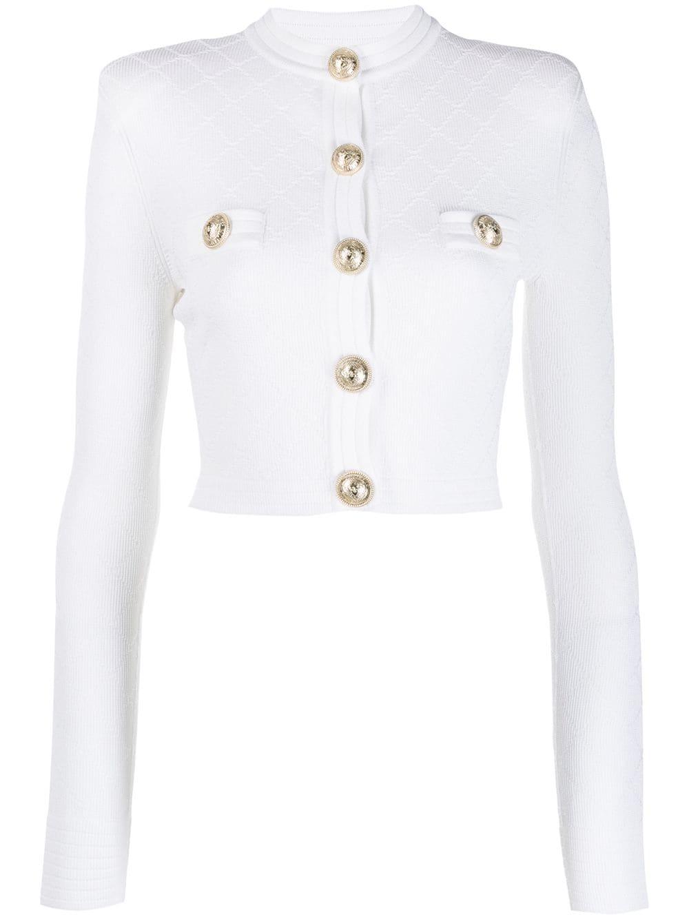 Balmain Synthetic Quilted Cropped 