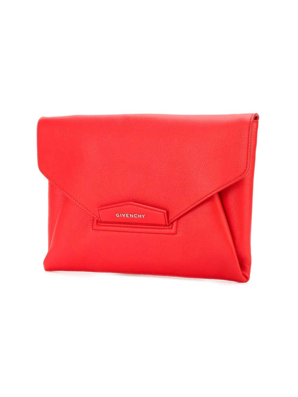 Givenchy Antigona Medium Leather Envelope Clutch Bag in Blue 