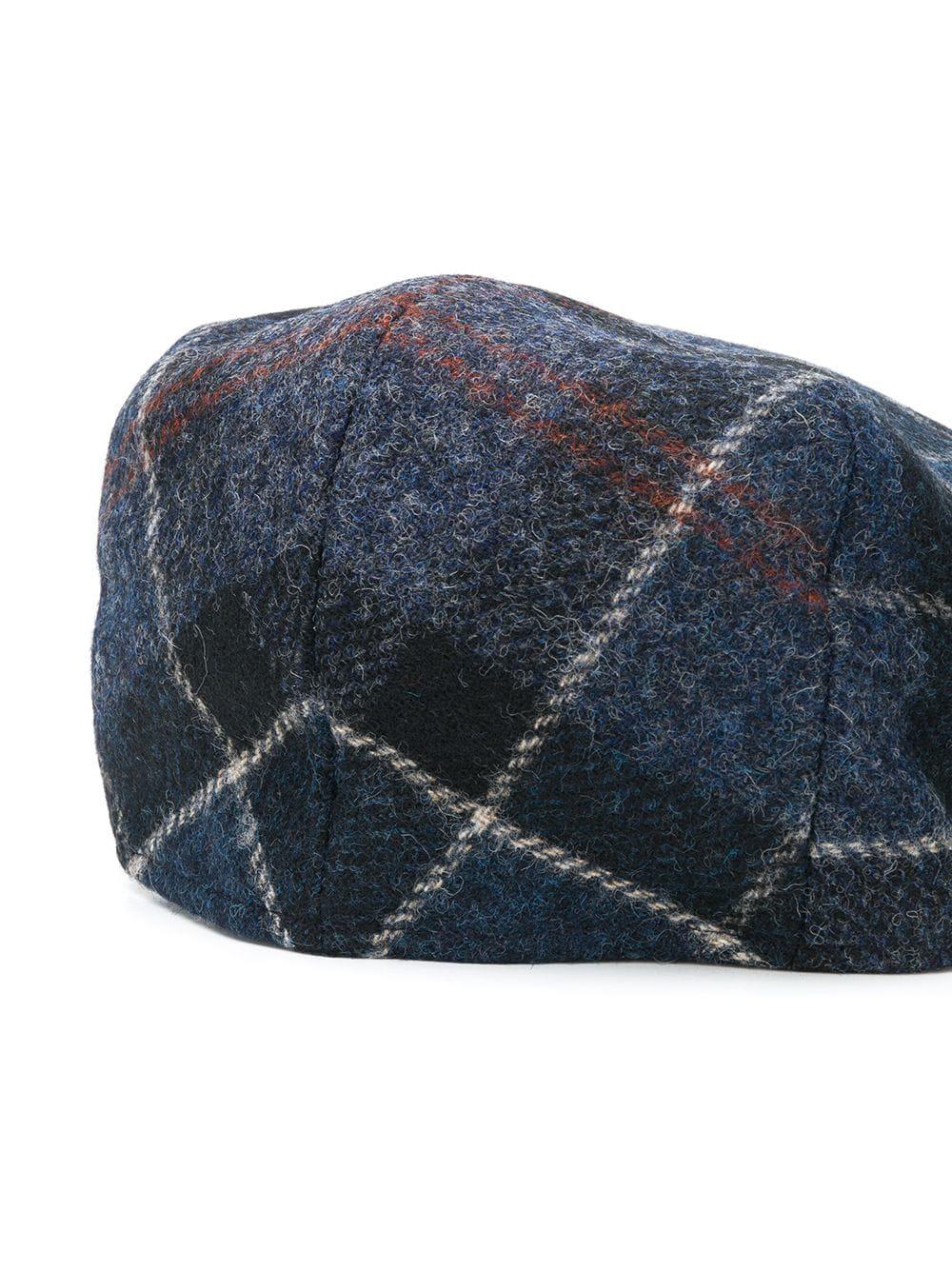 Barbour Synthetic Tweed Flat Cap in Blue for Men Lyst