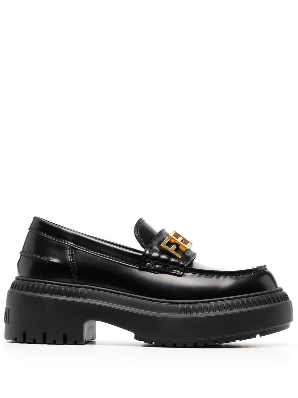 ☆関税込☆FENDI★FLAT LOAFERS Fendigraphy leather loafers FENDI】ローファー Fendigraphy ☆関税送料込み