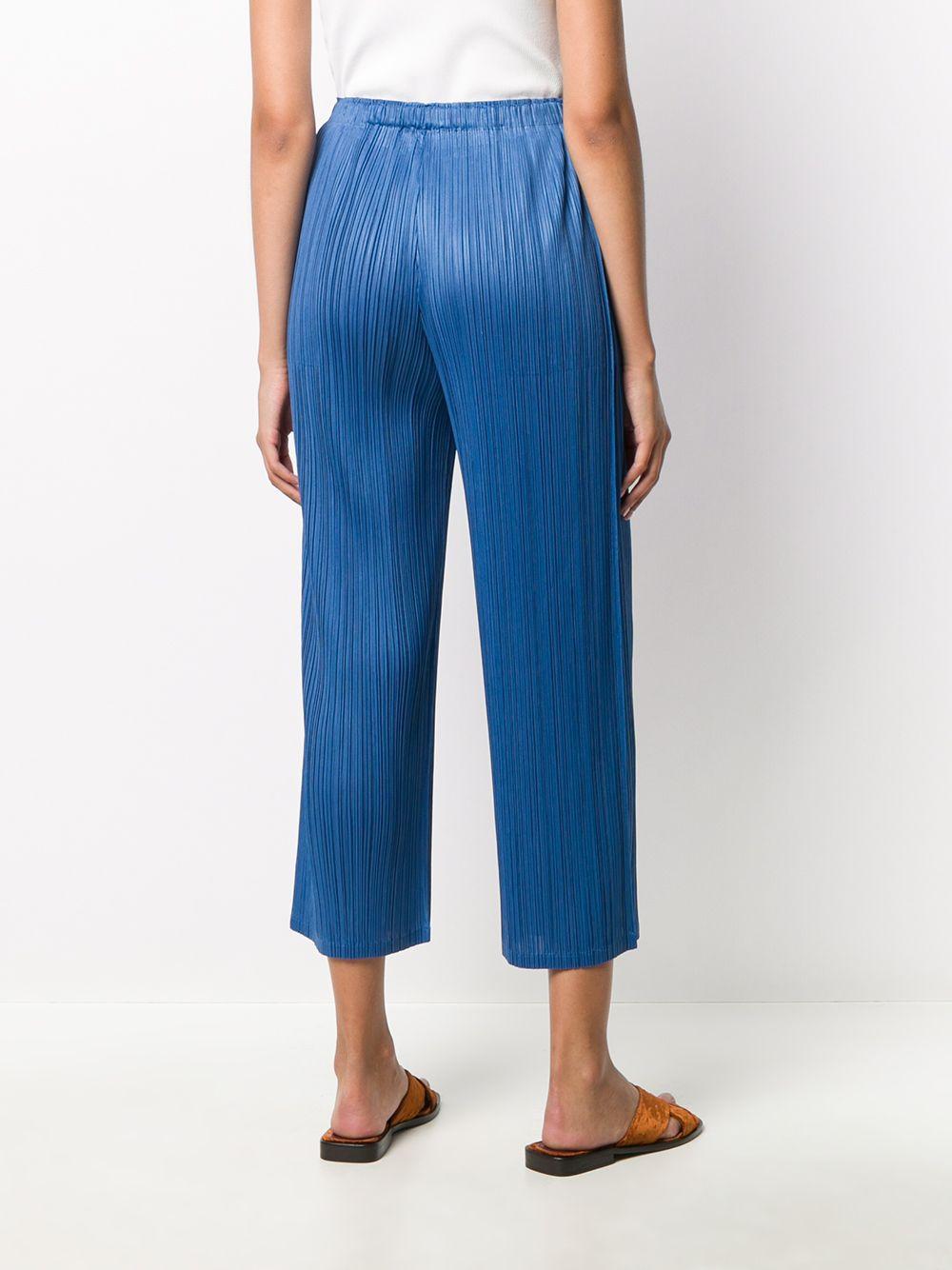 Pleats Please Issey Miyake Trousers in Blue - Save 33% - Lyst
