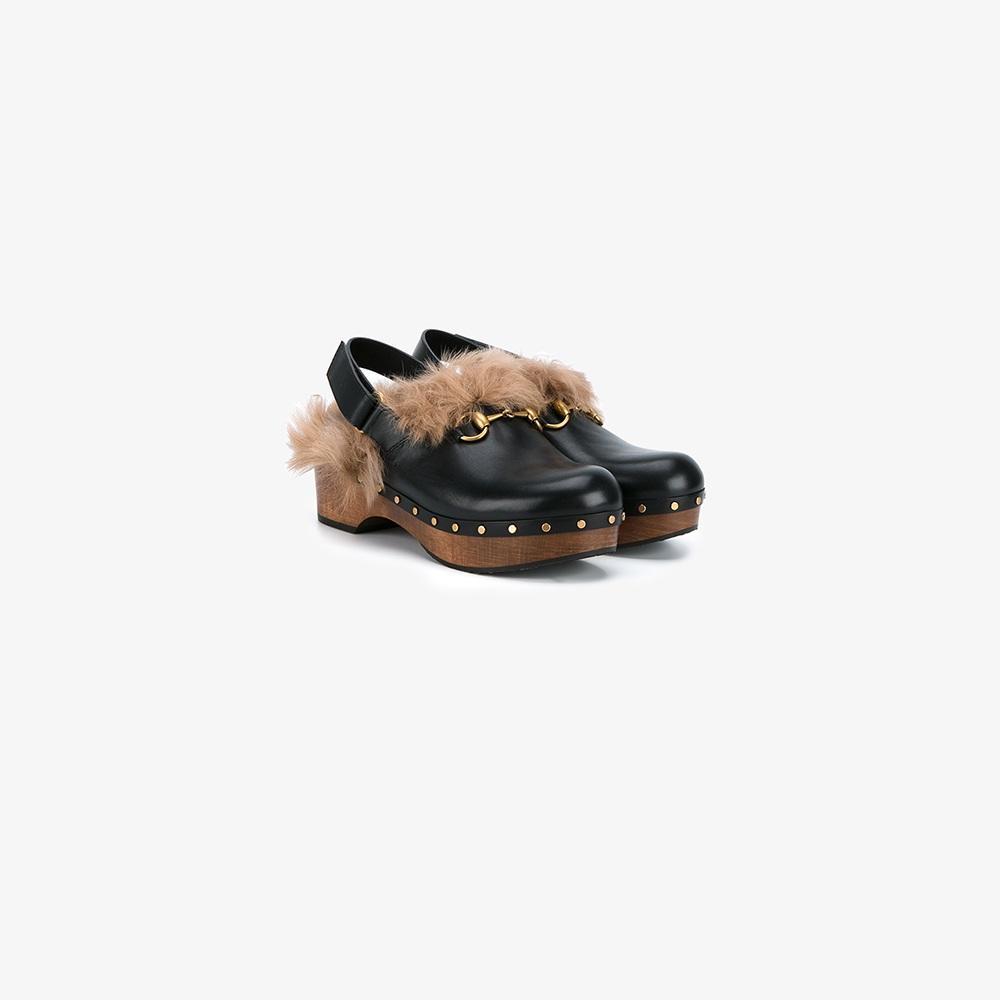 Gucci fur sales lined clogs
