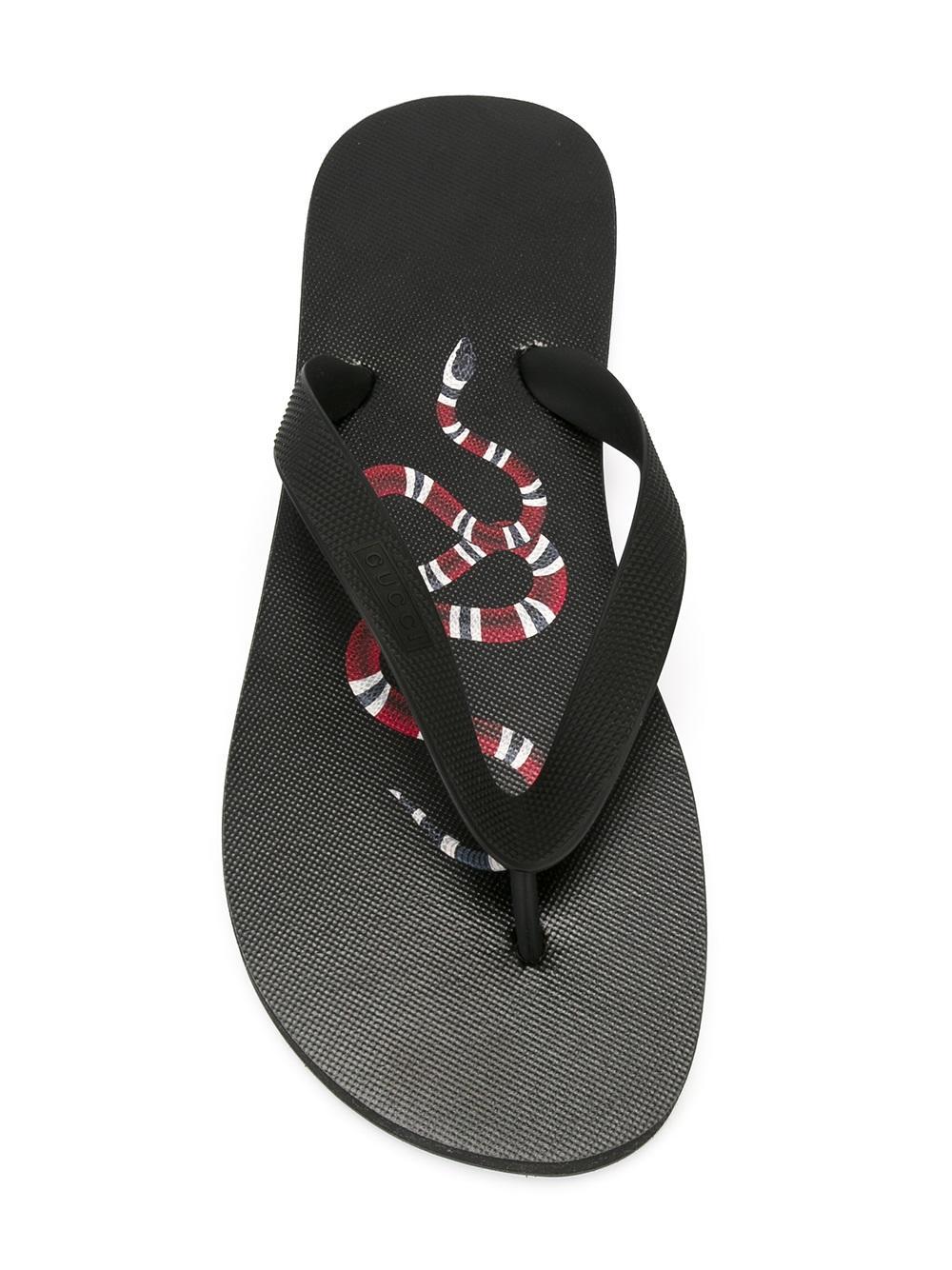black gucci flops