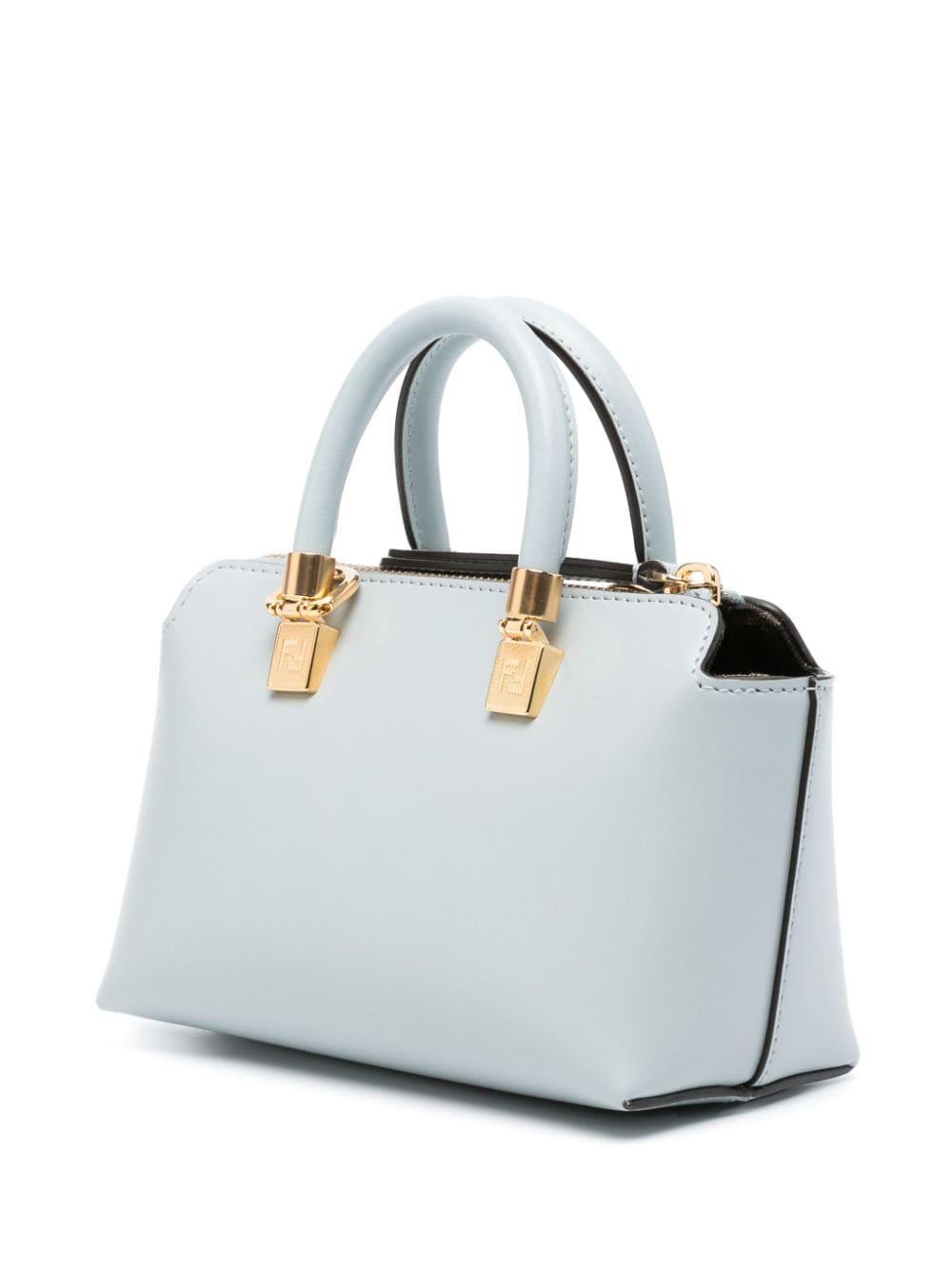 Fendi Small By The Way Leather Tote Bag in Blue | Lyst Canada
