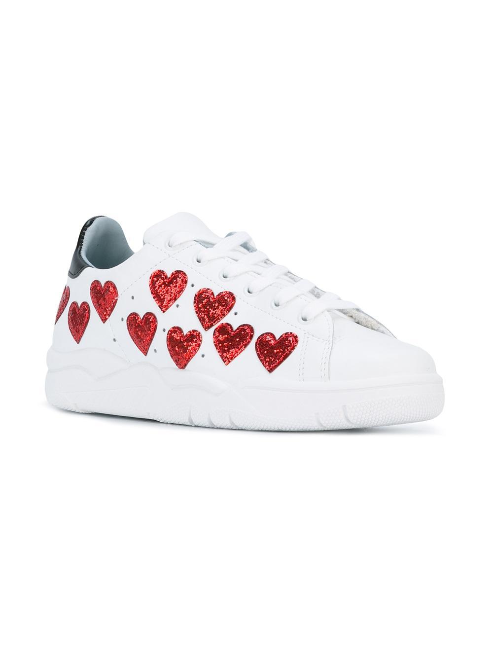 Chiara Ferragni Heart Sneakers | Lyst