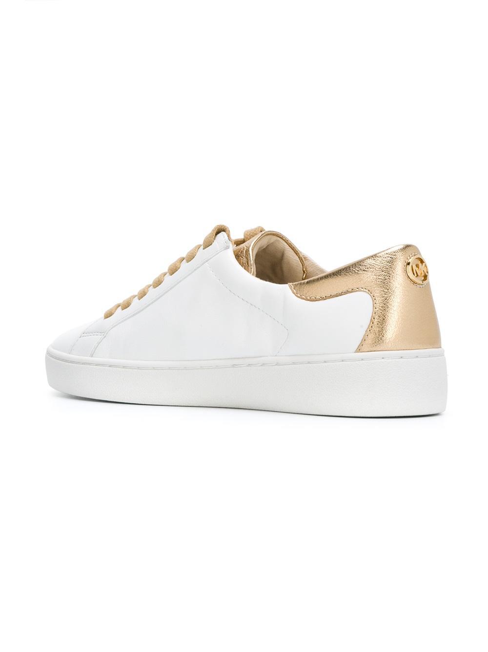 Michael Kors White And Gold Tennis Shoes Flash Sales, SAVE 55%.