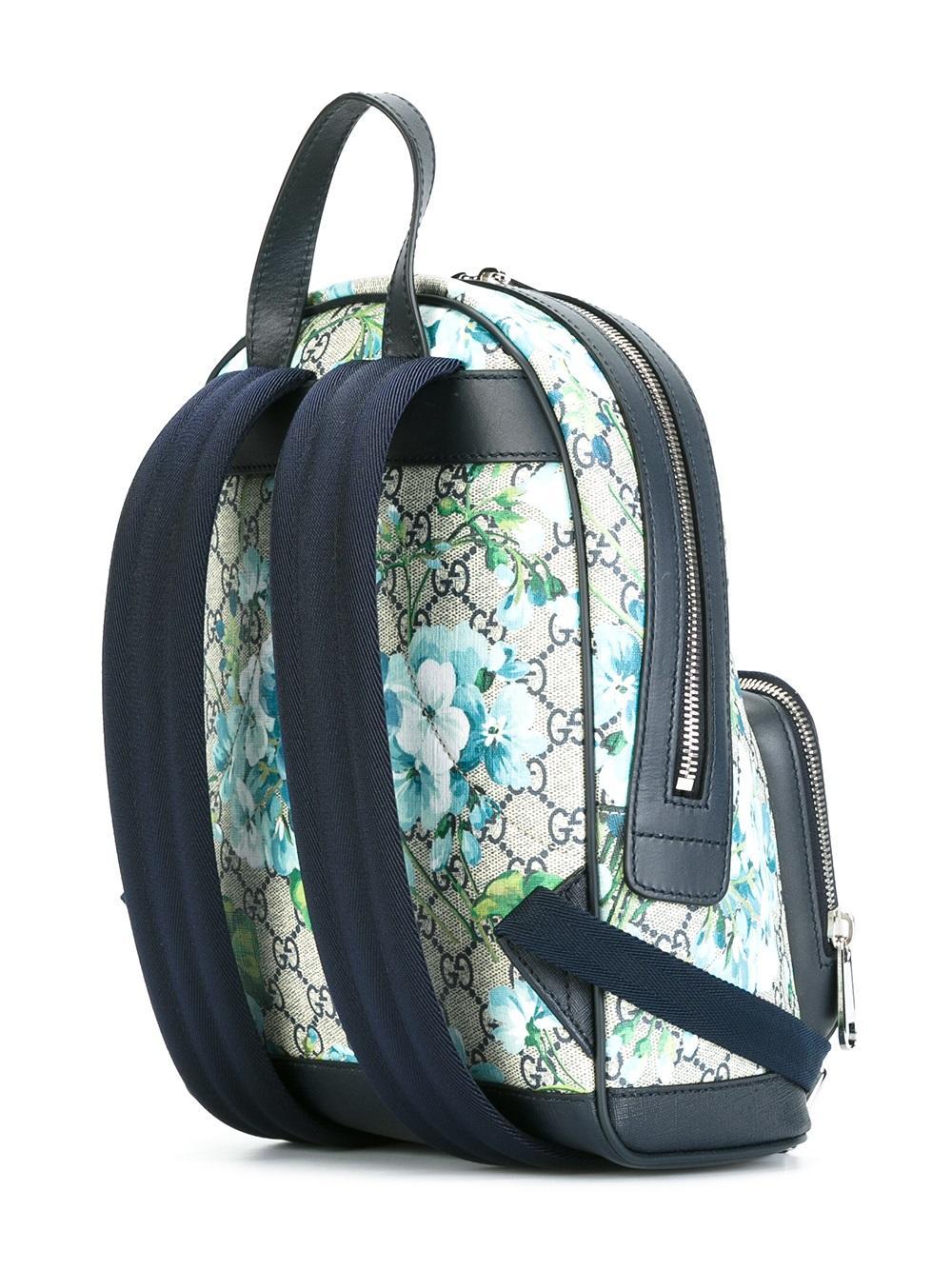Gucci Small Ophidia GG Supreme Backpack - Blue